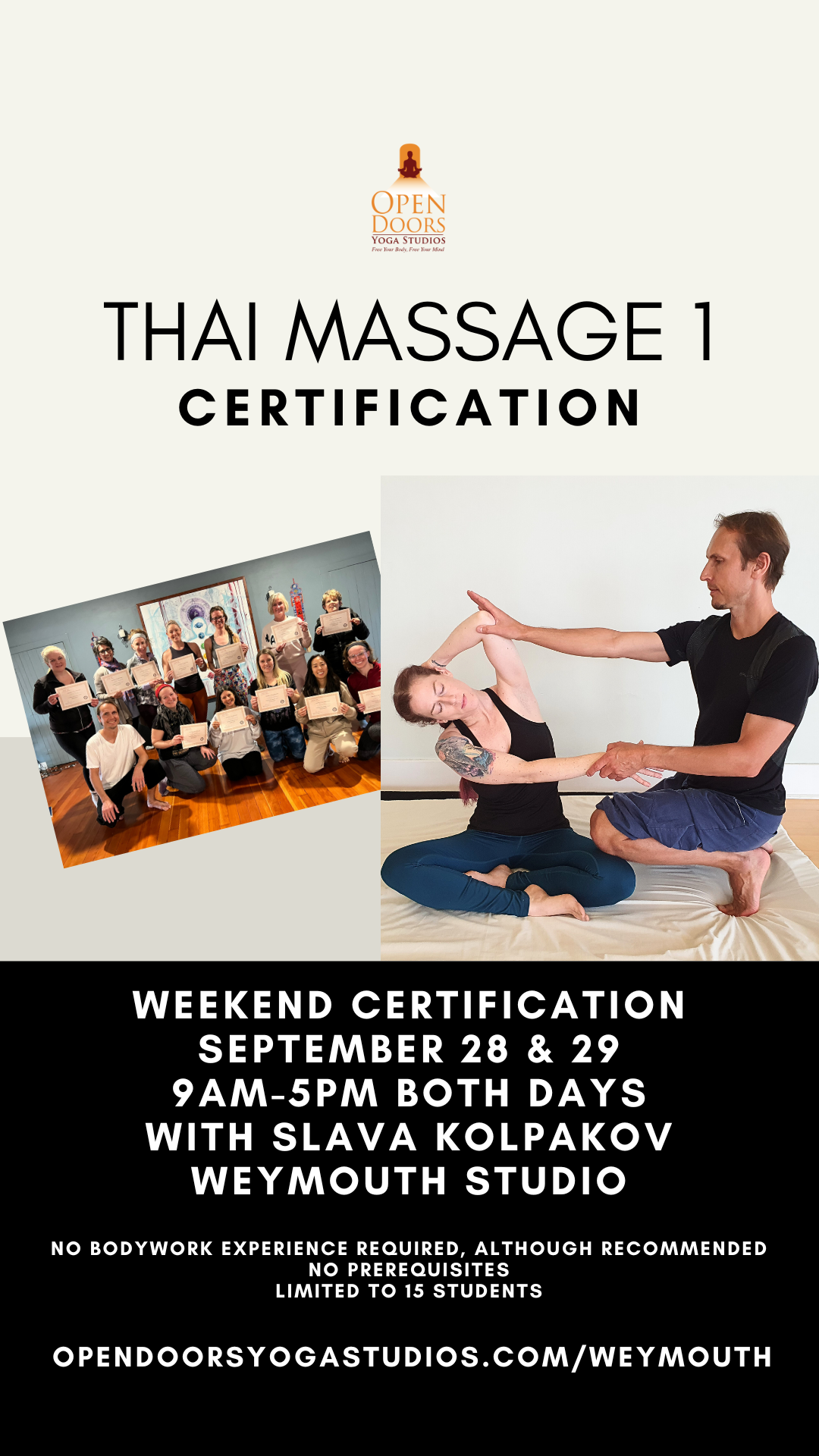 Thai massage training Boston